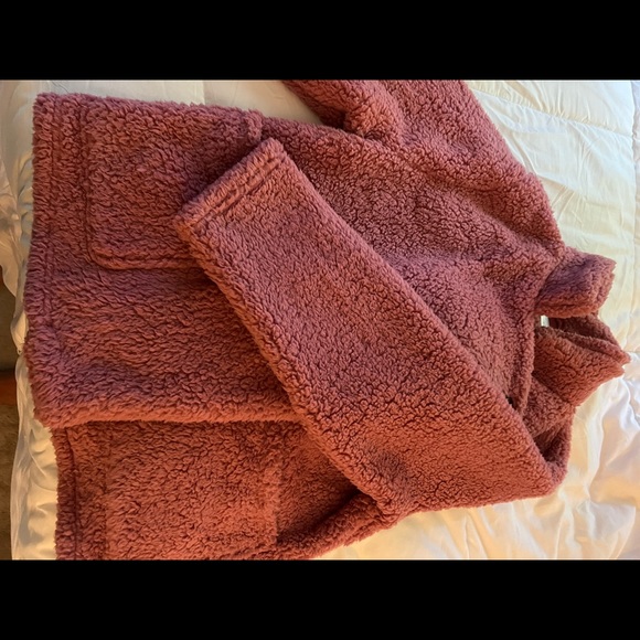 Rose teddy coat - Picture 3 of 3